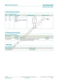 BYC20D-600PQ Datasheet Page 2