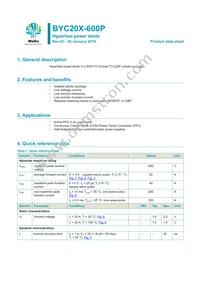 BYC20X-600PQ Datasheet Cover