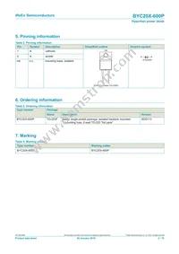 BYC20X-600PQ Datasheet Page 2