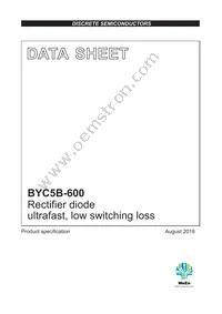 BYC5B-600 Datasheet Cover