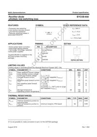BYC5B-600 Datasheet Page 2