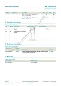 BYC75W-600PQ Datasheet Page 2