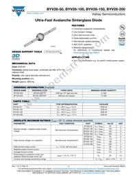 BYV28-200-RAS15-10 Datasheet Cover