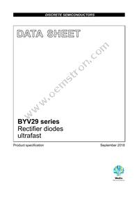 BYV29-500 Datasheet Cover