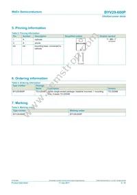BYV29-600PQ Datasheet Page 2