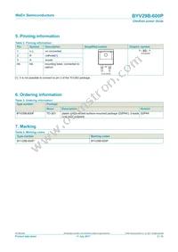 BYV29B-600PJ Datasheet Page 2