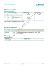 BYV29D-600PJ Datasheet Page 2