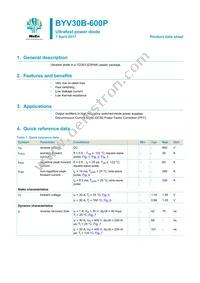 BYV30B-600PJ Datasheet Cover