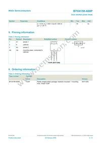 BYV415K-600PQ Datasheet Page 2