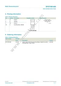 BYV74W-400 Datasheet Page 2