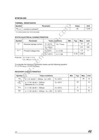 BYW100-200 Datasheet Page 2
