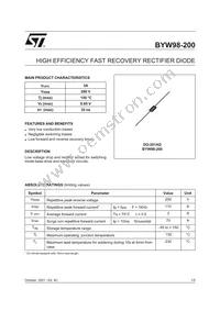 BYW98-200 Datasheet Cover