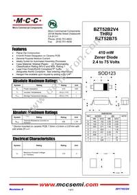 BZT52B9V1-TP Datasheet Cover
