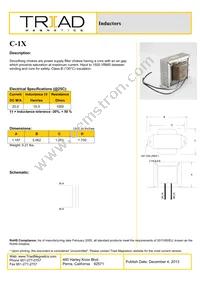 C-1X Datasheet Cover