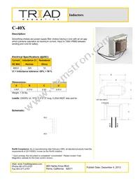 C-40X Datasheet Cover