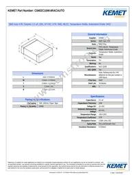 C0402C104K4RACAUTO Datasheet Cover