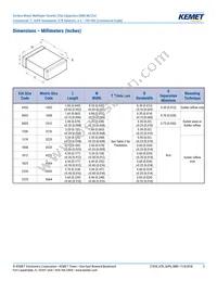 C0402C221J5RALTU Datasheet Page 3