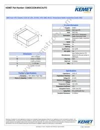 C0402C223K4RACAUTO Datasheet Cover