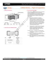 C0603C0G1E200G030BG Datasheet Page 15