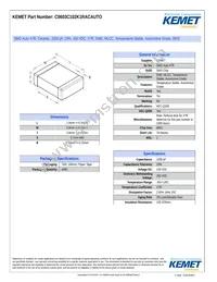 C0603C102K1RACAUTO Datasheet Cover