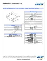 C0603C102K3RACAUTO Datasheet Cover