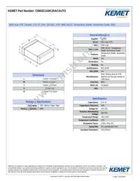 C0603C103K1RACAUTO Datasheet Cover