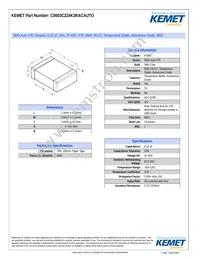 C0603C224K3RACAUTO Datasheet Cover