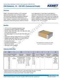 C0603C270F3GACTU Datasheet Cover