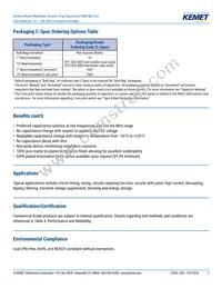 C0603C270F3GACTU Datasheet Page 2