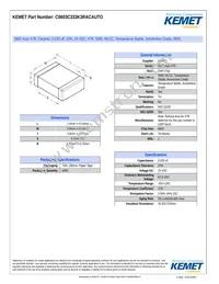 C0603C333K3RACAUTO Datasheet Cover