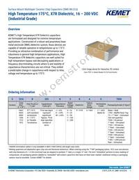 C0603R154K3RAC7867 Datasheet Cover