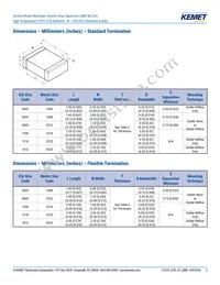 C0603R154K3RAC7867 Datasheet Page 2