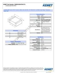 C0603V332KCRAC7867 Datasheet Cover