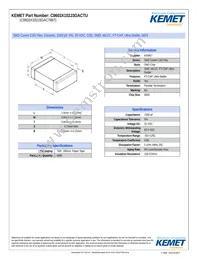 C0603X102J3GACTU Datasheet Cover