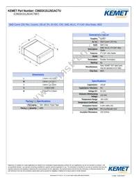 C0603X151J5GAC7867 Datasheet Cover