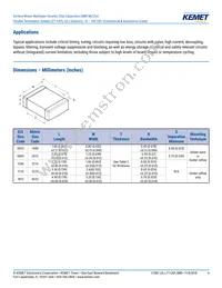 C0603X162M8JACAUTO Datasheet Page 4