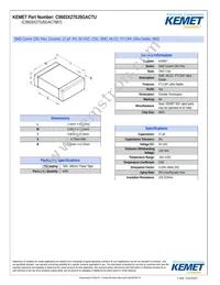 C0603X270J5GACTU Datasheet Cover