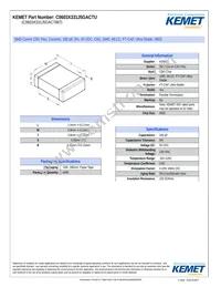 C0603X331J5GACTU Datasheet Cover