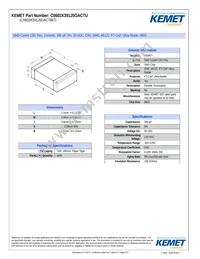 C0603X391J5GACTU Datasheet Cover