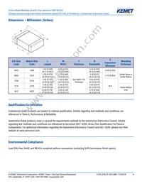 C0603Y102K3RACTU Datasheet Page 4