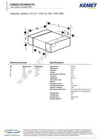 C0805C103J5RAC7800 Cover