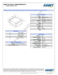 C0805C200MDGACTU Datasheet Cover