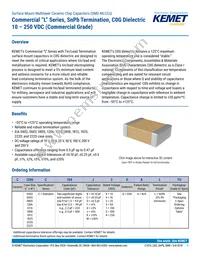 C0805C271F5GALTU Datasheet Cover