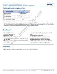 C0805C271F5GALTU Datasheet Page 2