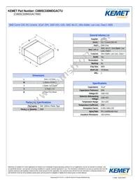 C0805C330MDGACTU Datasheet Cover