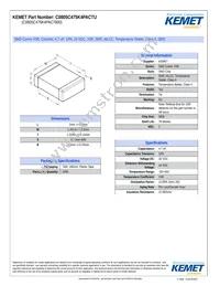 C0805C475K4PACTU Datasheet Cover