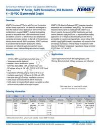 C0805C475K4PALTU Datasheet Cover