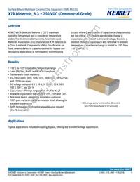 C0805C475K9RACTU Datasheet Cover