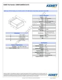 C0805F104M5RACAUTO Datasheet Cover