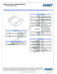 C0805W103KBRAC7800 Datasheet Cover